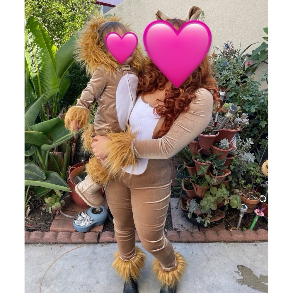 Lion mommy and me matching costumes